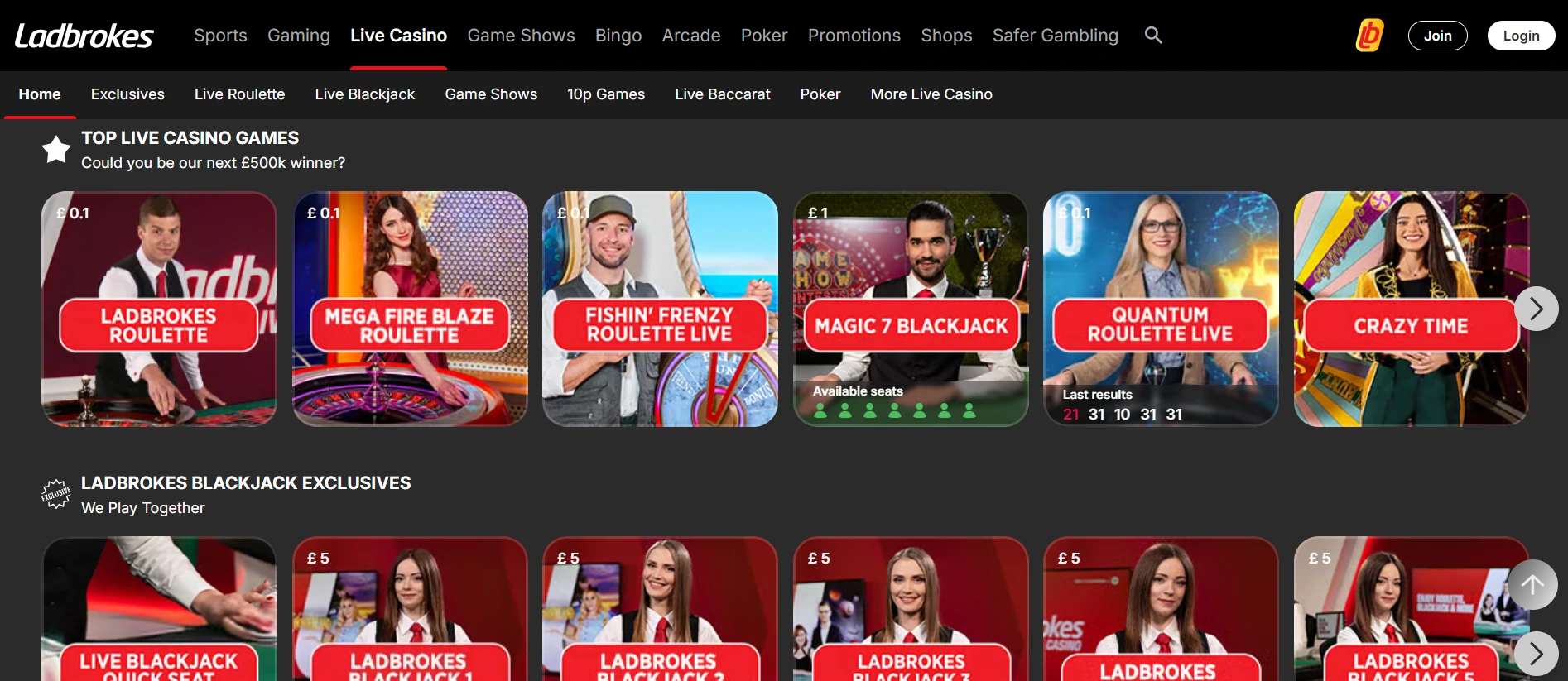 Ladbrokes kasyno